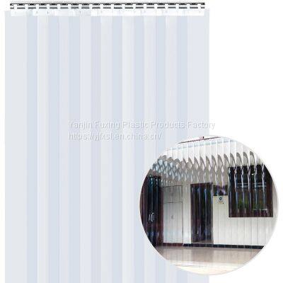 Fuxing Hot Sale 2mm Clear Color Cold Room Pvc Strip Door Curtain For Freezer 3mm Curtain Strip photo-4