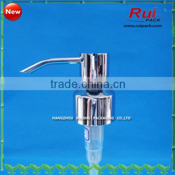 ABS plastic lotion pump ,with UV silver metal totion pump