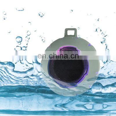 Newest Portable Small Waterproof Led Light Speaker Outdoor Mini Wireless Speaker