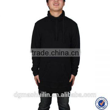 Fashion men's custom black hoodie casual style custom men black hoodie