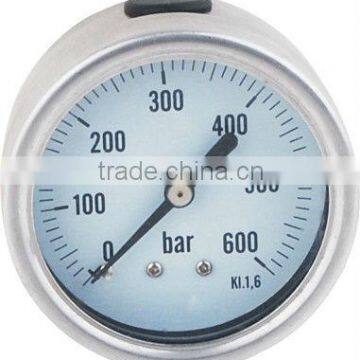 63mm(2.5") all stainless pressure gauge,bayonet bezel ,YB63ZB