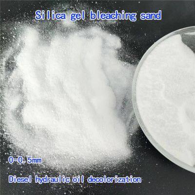 Silica gel sand 0-0.5mm diesel oil decolorization to remove impurities