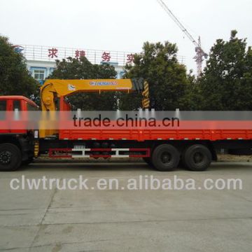 Dongfeng 6x4 xcmg truck mounted crane,10T crane for pick up