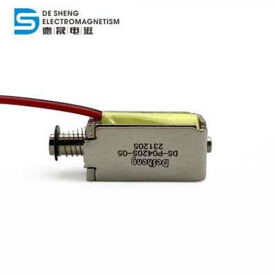 Высококачественный линейный соленоид с открытой рамой типа DS-0420 для толкания и тяги на постоянном токе 6В и 12В