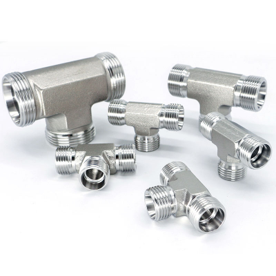 304 Stainless Steel High-Pressure Tee Fitting, Pressure-Resistant Male Thread Connection, Ferrule-Type (AC/AD), Yonghua Eaton Standard photo-2