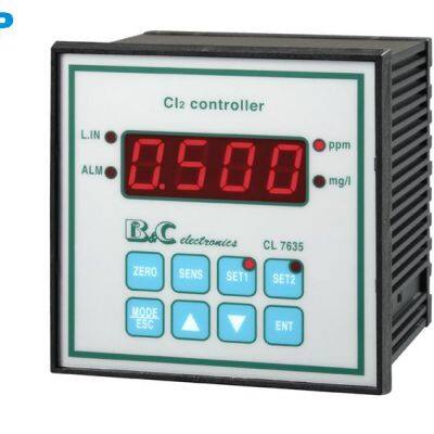 Panel-Mounted CL7635 Controller - High/Low Alarm with Delay for Drinking Water/Swimming Pools