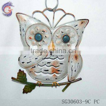 metal owl wall hanging art