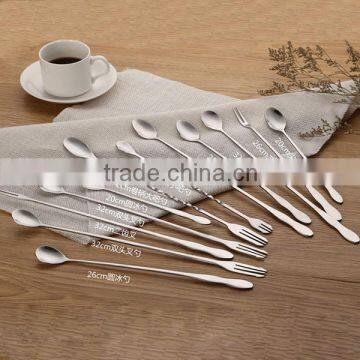 High Quality Stainless Steel Long handle Iced Tea Spoon Coffee Spoon Cold Drink Spoon