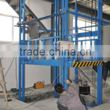 Warehouse Fixed Guide Rail Cargo Lift/elevators for Sale