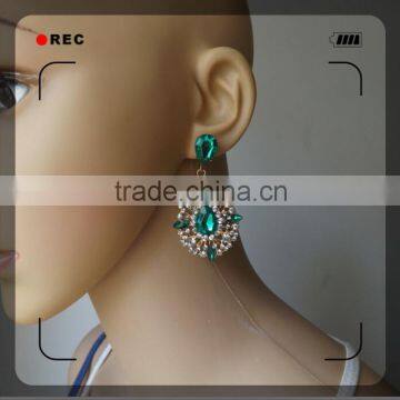 Alloy Jewelry Copper Brass Plating Gold Beautiful Earring Designs for Women photo-4