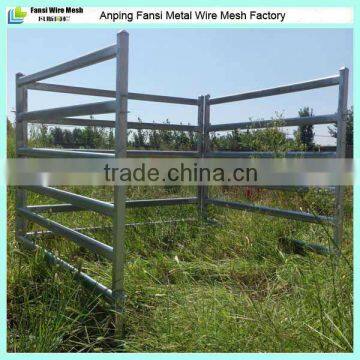 Galvanized 6 rails oval tube cattle fence panel