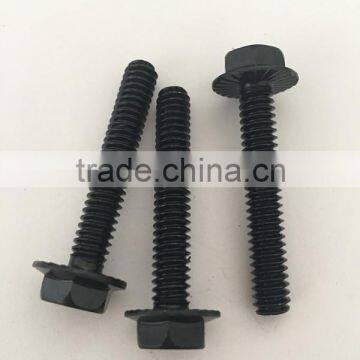 Knurled flange hex bolt