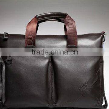 Fashion business bag shoulder bag for men leather laptop bag