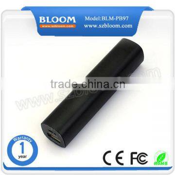 Tube 2600mah power bank wholesale price , cheapest 5V portable 2600mah power bank wholesale price