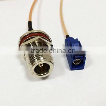 [Good Quality]N Female bulkhead connector to Fakra RF cable assembly wireless wifi