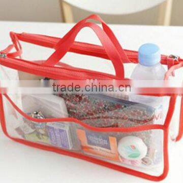 Popular transparent clear cosmetic bag toilet bag                        
                                                Quality Choice