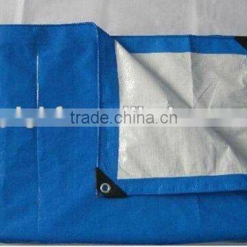 700D white and blue pe plastic sheet waterproof truck tarp&waterproof woven fabric tarpaulin