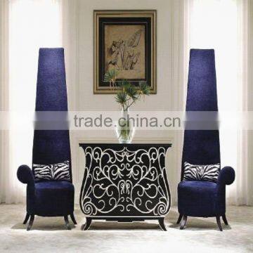 New fashion purple fabric high back chair XY4881