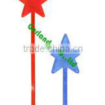 disposable star plastic swizzle stick cocktail decoration pick