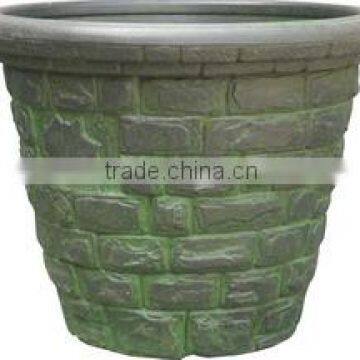 balcony big outdoor ornamental cheap plastic flower pots wholesale