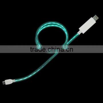 2015 popular for iphone usb cable LED Usb charger Cable