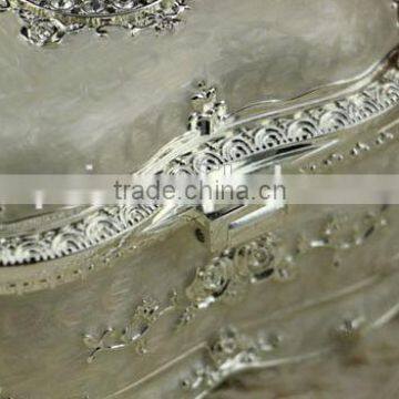 Luxury Handmade Custom Heart Shaped Sliver Plating European Style Lead Tin Zinc Alloy Metal Jewelry Box Accessories Gift Box photo-6