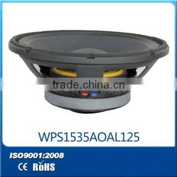 Aluminium basket 15 inch PA system speaker , Professional speaker