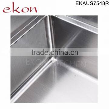 Single Bowl Premium 304 18 Gauge Handmade Stainless Steel Undermount Sink photo-6