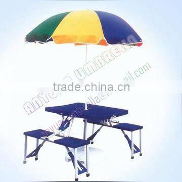 OEM sales large rainbow beach umbrella with steel umbrella frame