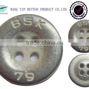 14mm solid strong 4 holes logo fancy shirt button
