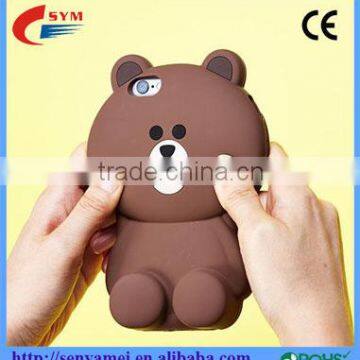 wholesale cute 3d silicon bear case for iphone 5 5s 6 6s plus