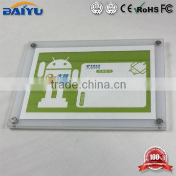 Squareness transparent acrylic display price ticket