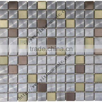 Hot sale 4mm thickness 304 stainless steel metal mosaic for wall