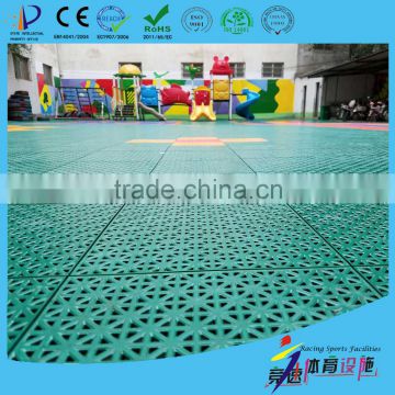 TKL250-13 DIY removable/mobile 10 years use life baseball suspended modular sports flooring tiles