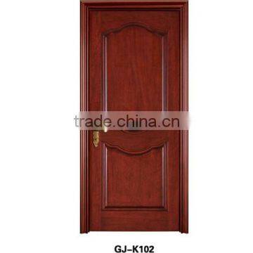 Deep Carved Painting Door With Natural Wood Skin