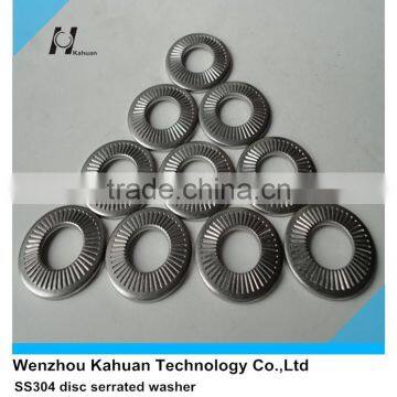 SS304 disc serrated safety washer