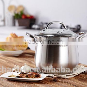 2016 Chuangsheng new designs stainless steel soup pot/ cheap cooking pot