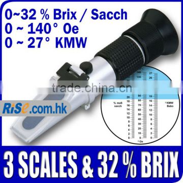 Traditional Oechsle 0 ~ 32% Brix Refractometer