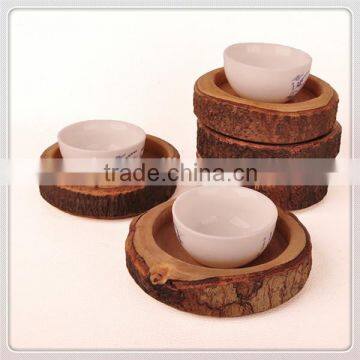 Handmade Real wood teacup pad customized design