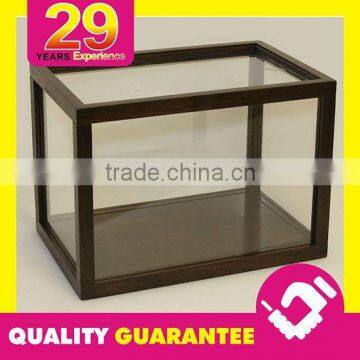 Glass Showcase Tube Frame Display Case with 29 Years Fabrication Service