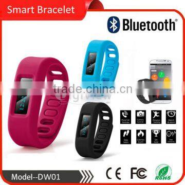 Bluetooth V4.0 OLED smart wrist band bracelet watch health pedometer bluetooth for IOS Android system