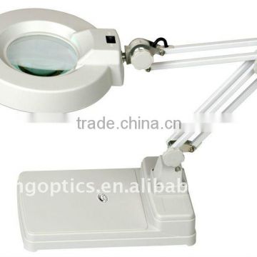 Moveable Led Table Medical Magnifier Lamps Foldable