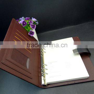 B5 pu organizer and business card holder