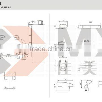 supply hot sale aluminium profile for wardrobe and partition sliding door