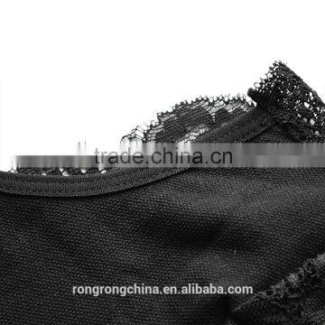 Lace Embroidery Tops Breast up TankTop Black Tops photo-4