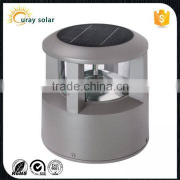 high quality customized solar powered led outdoor pillar light for garden and yard