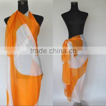Fashionable Beach Pareo Sarong in 100% Polyester BP068 - With Audited Factory Quality Choice photo-4
