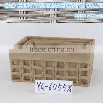 special design cheap cotton wire mesh storage basket wholesale