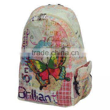 China factory direct wholesale Hot Sale Fashion Unisex Canvas Teenager Book Campus Travel Backpack Printing School Bag Wholesale