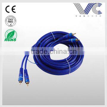 Nickel plated Male to Female 3R to 3R Auto RCA Cable China Manufacturer